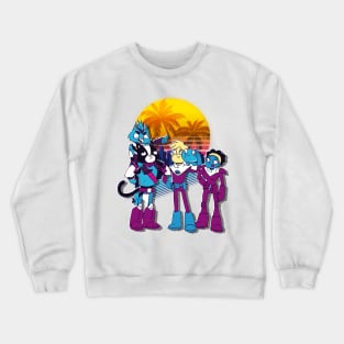 Retro Wave Style Crewneck Sweatshirt